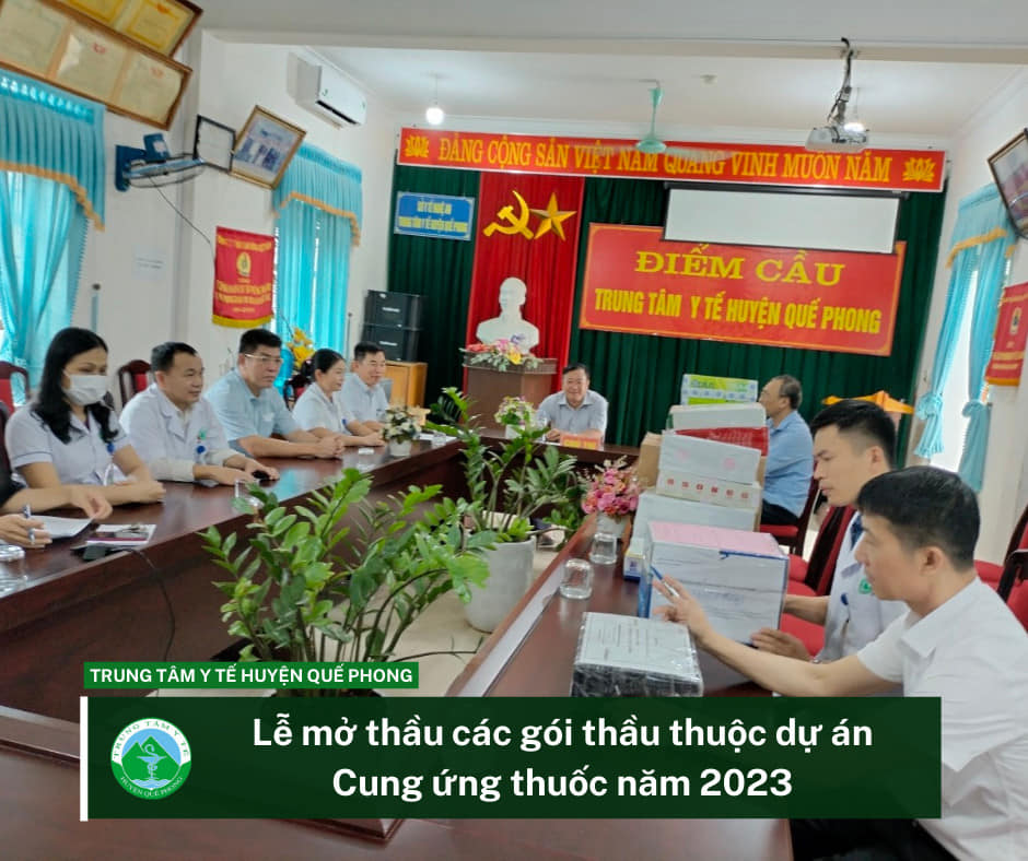 trung tam y te huyen que phong dau thau