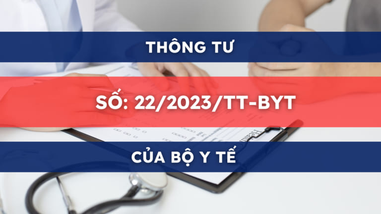 Bảng giá dịch vụ theo thông tư 22/2023/TT-BTY